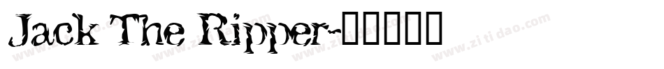 Jack The Ripper字体转换